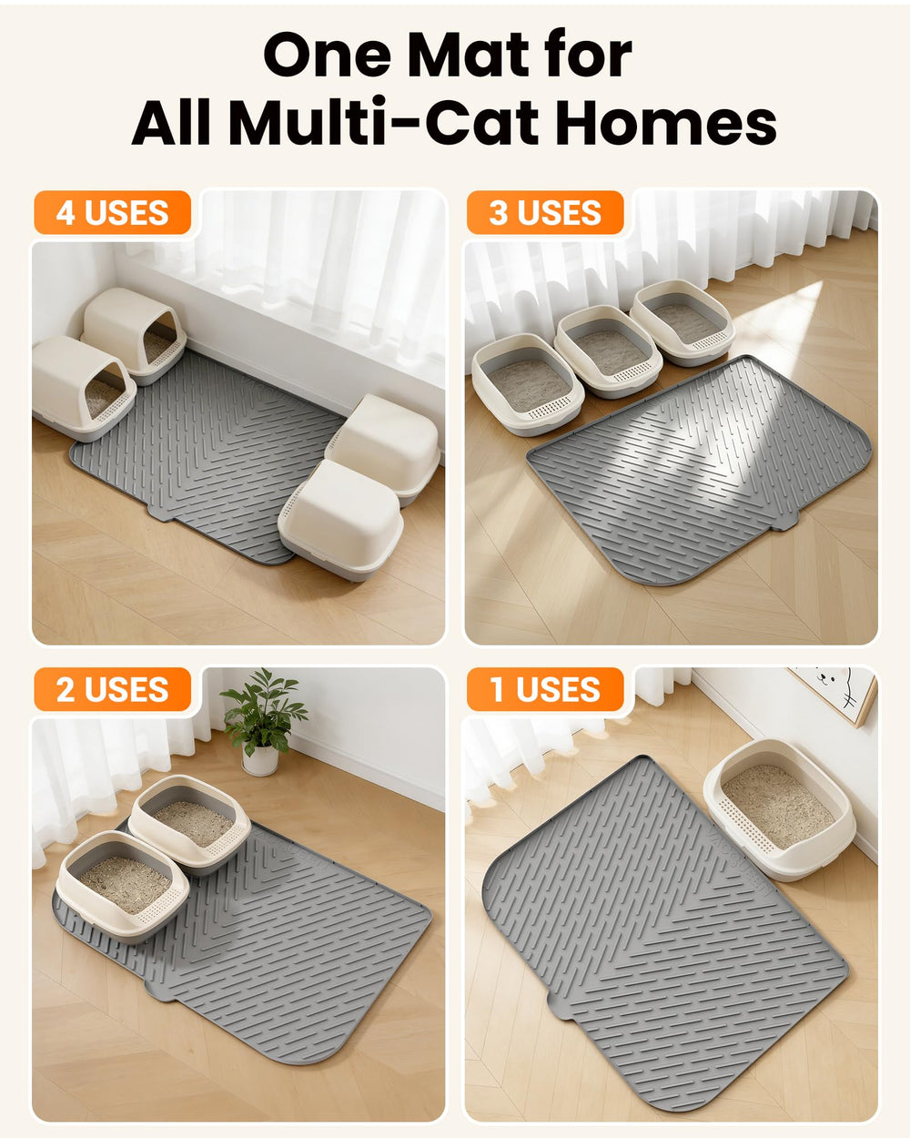 Vacqueen tapis-drainage rapide pour un nettoyage facile.