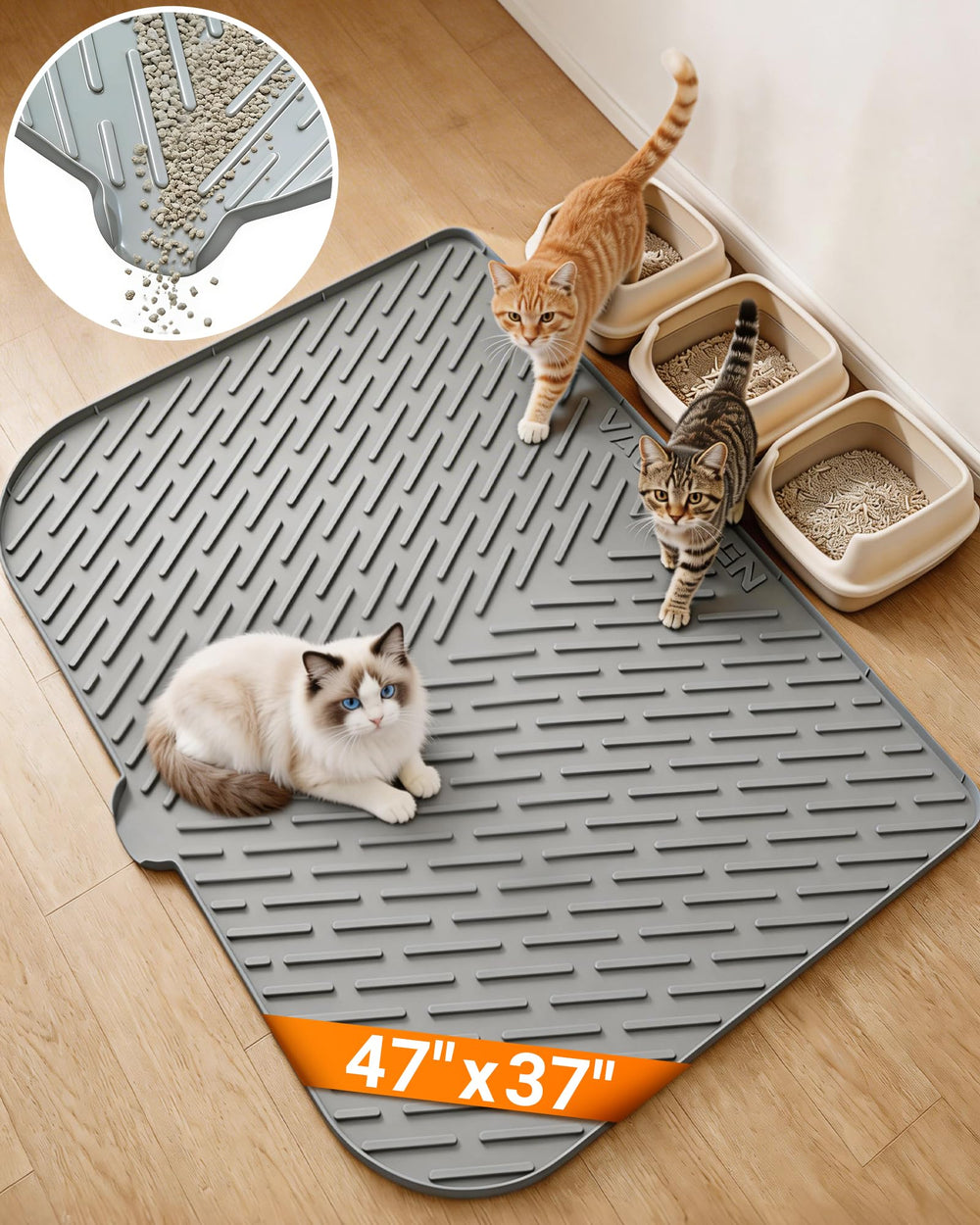 Vacqueen tapis-nettoyage simple, compatible aspirateur.