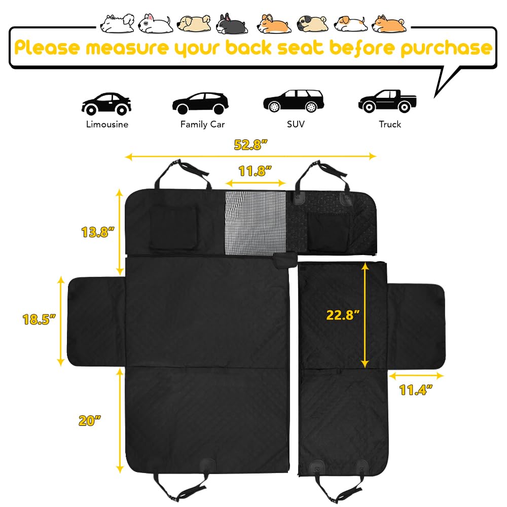 Vailge poches rangement pour nourriture et jouets lors des trajets.