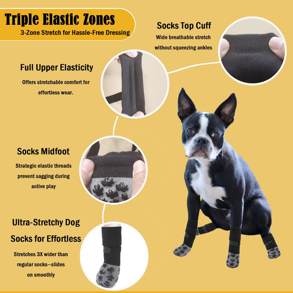 VALFRID chaussettes chien protection anti-lechage pattes sensibles