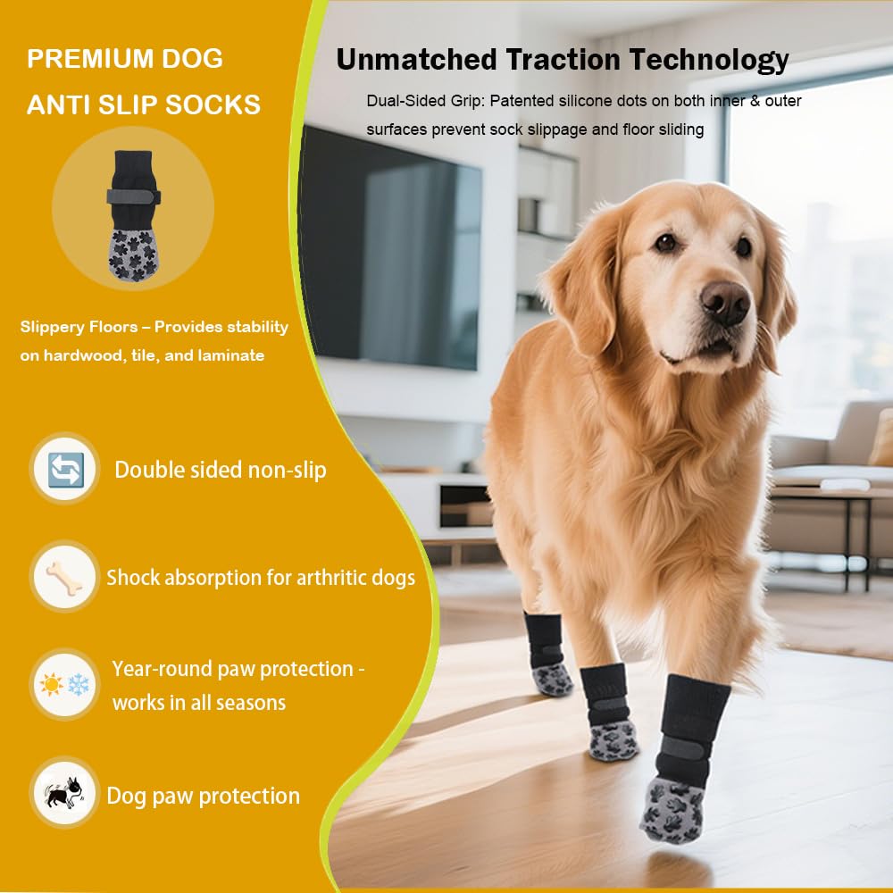 VALFRID chaussettes chien protection toutes-saisons sur surfaces variées