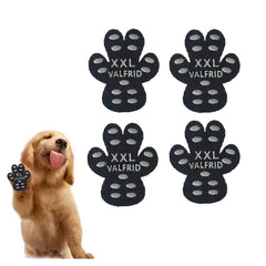 VALFRID protège-pattes anti-glisse pour chien sur sol bois.