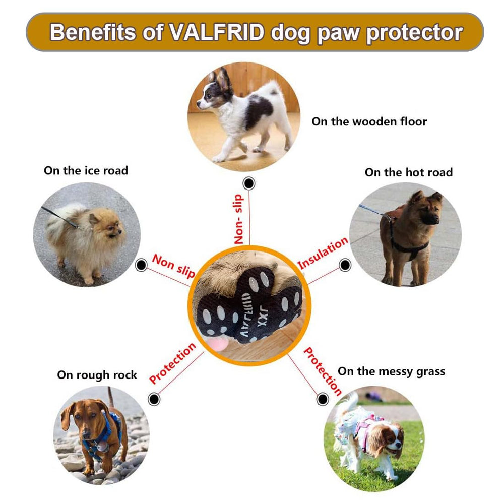 VALFRID tissu-doux-pattes-chien pour un port confortable.