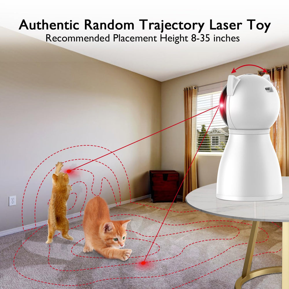 Valonii Chat Laser Double Moteurs: mouvement dynamique pour plus d'amusement chez votre chat.