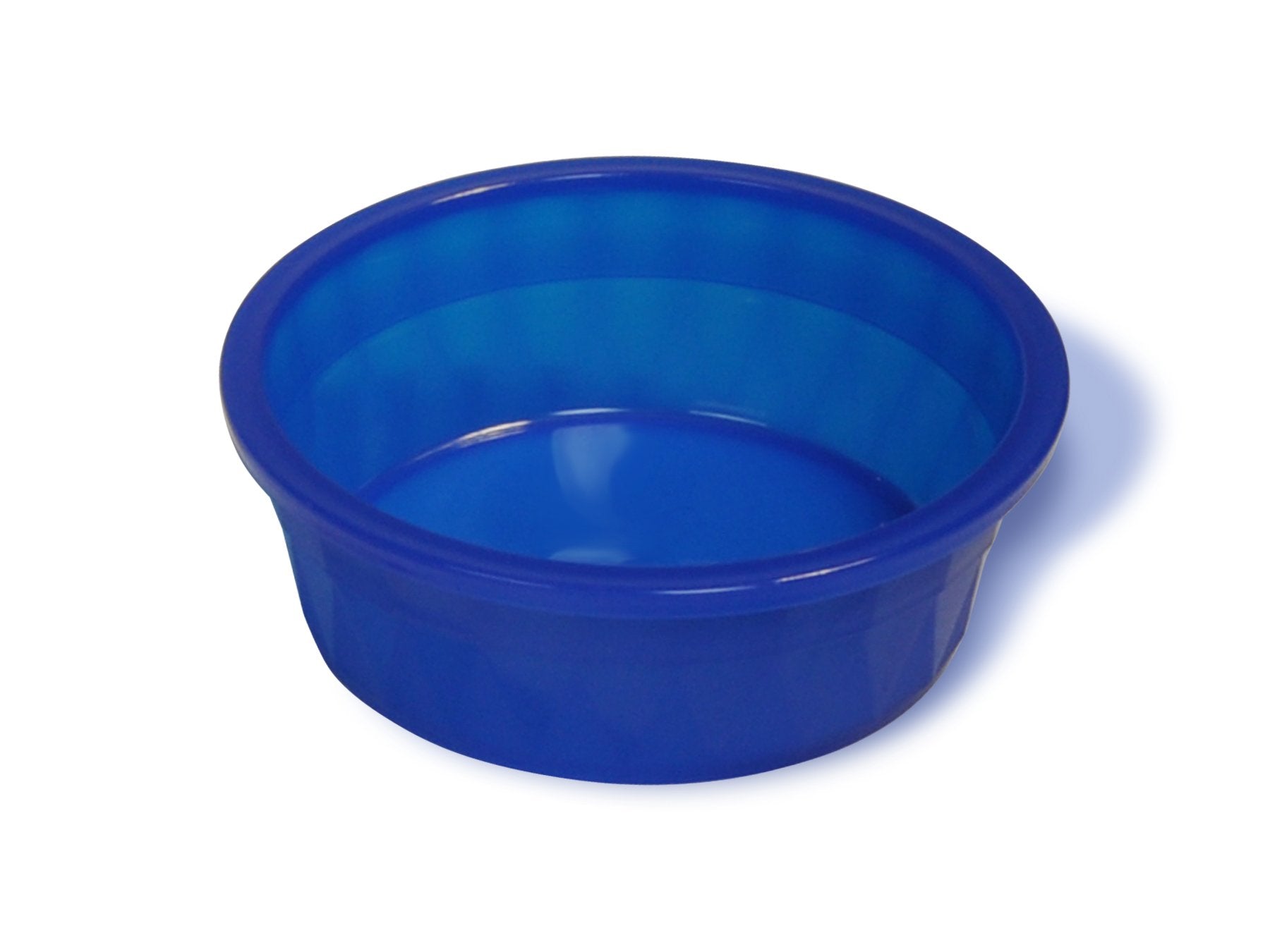 Bol Crock Jumbo Van Ness translucide bleu, grande capacité pour nourriture et eau.