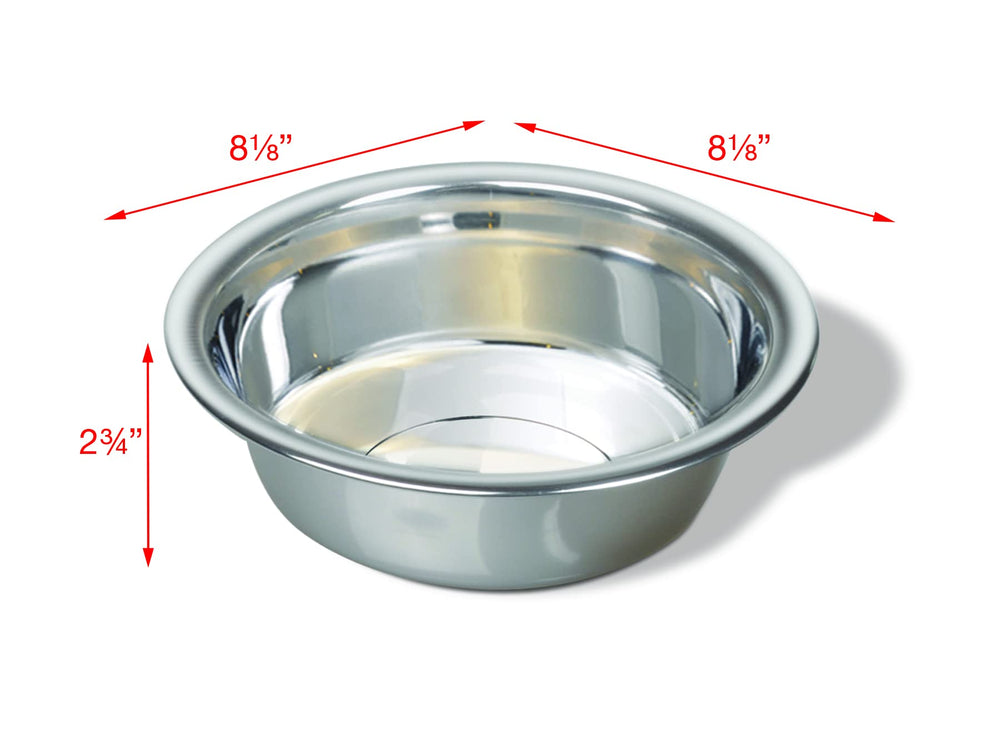 Bol Van Ness en inox, extérieur durable, pratique pour chiens de grande taille ou foyers multi-animaux.