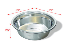 Bol Van Ness en inox, extérieur durable, pratique pour chiens de grande taille ou foyers multi-animaux.