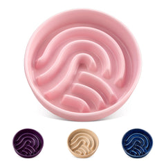 Bol lent pour chien rose Vancasso ralentissant l’alimentation avec confort.