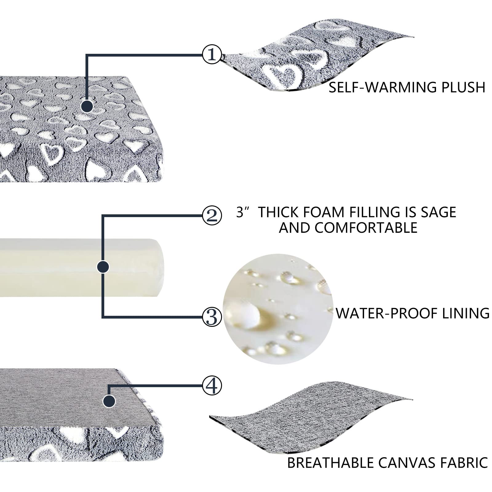 Housse lavable en machine pour un entretien rapide.