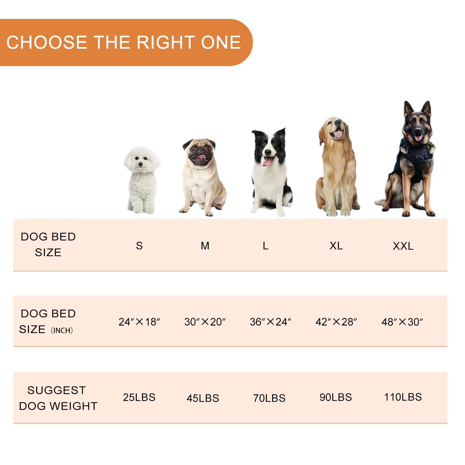 Taille M adaptée pour chiens jusqu’à 45 livres.