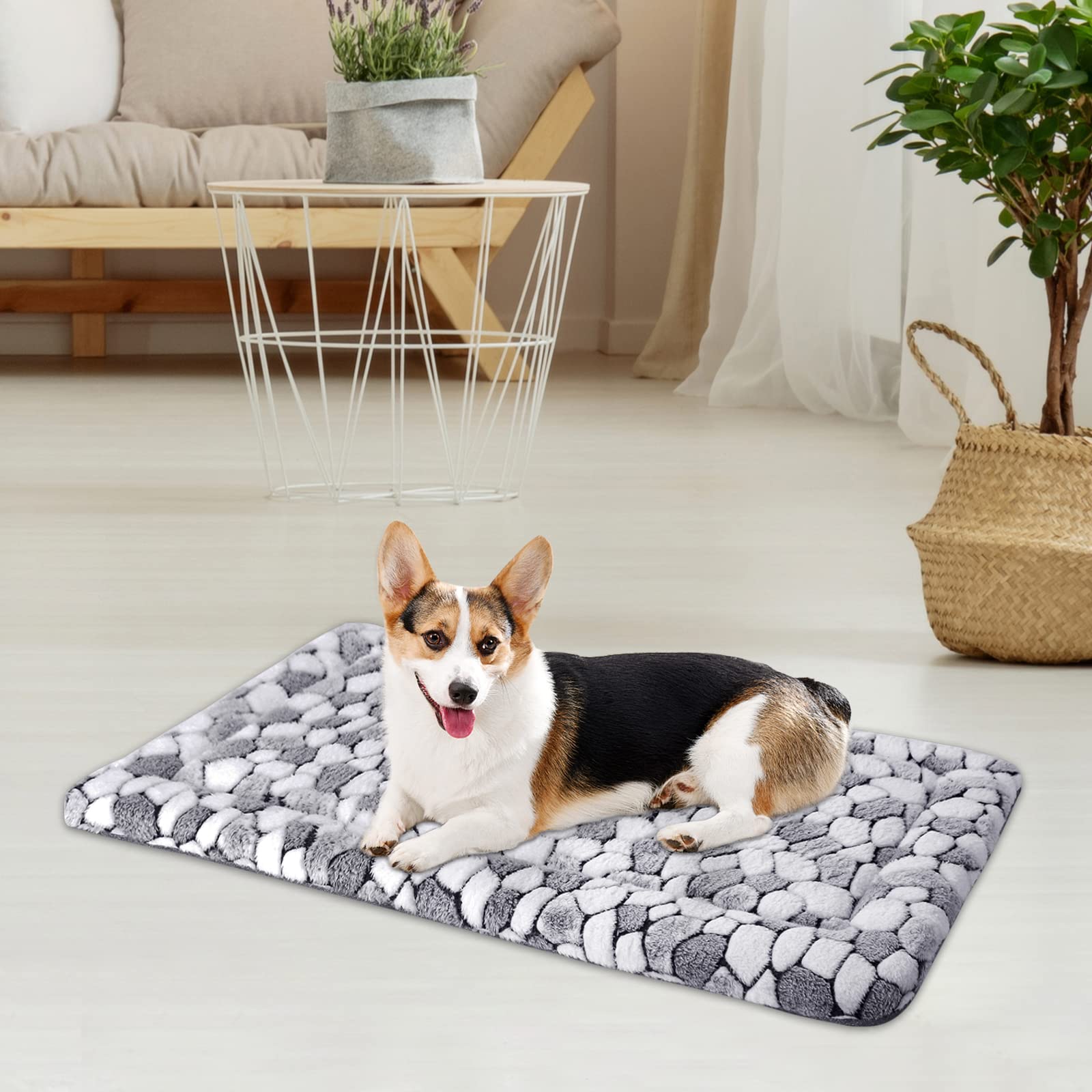 Tapis VANKEAN pour cage chien, usage intérieur et extérieur.