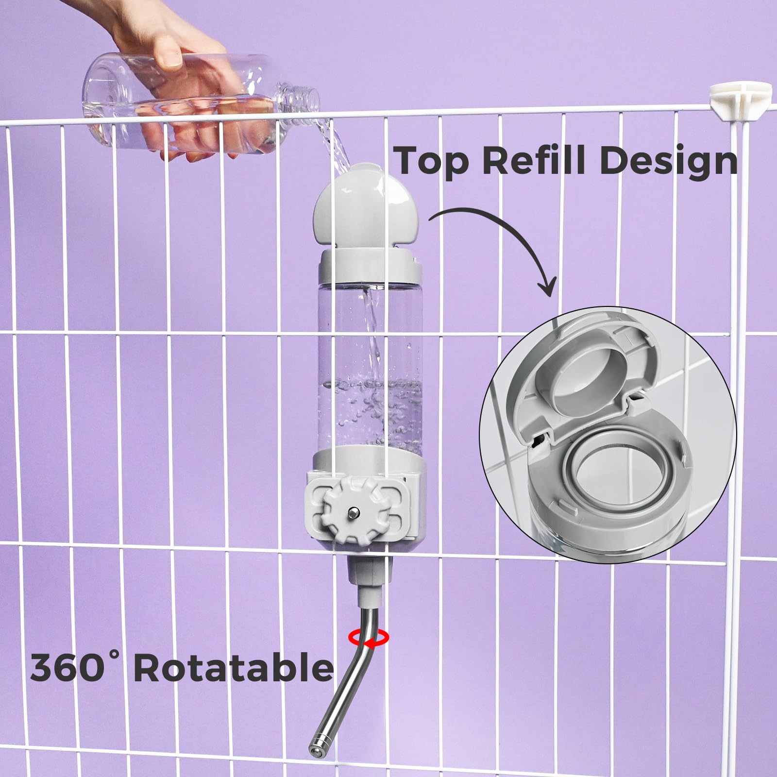 Vannon dispositif eau en cage, pratique et simple à utiliser.