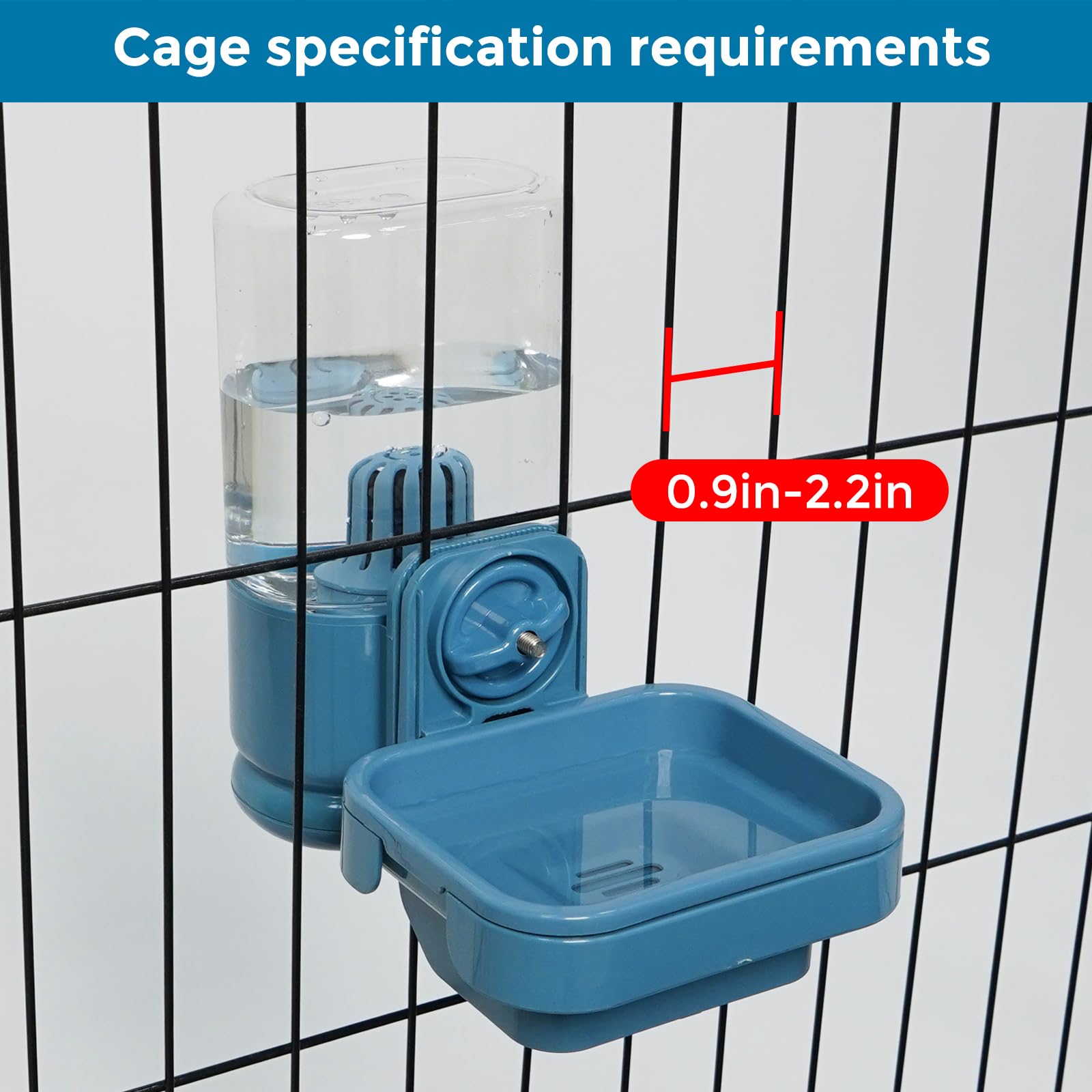 Installation facile sur cage grâce au bouton, sans outil nécessaire.