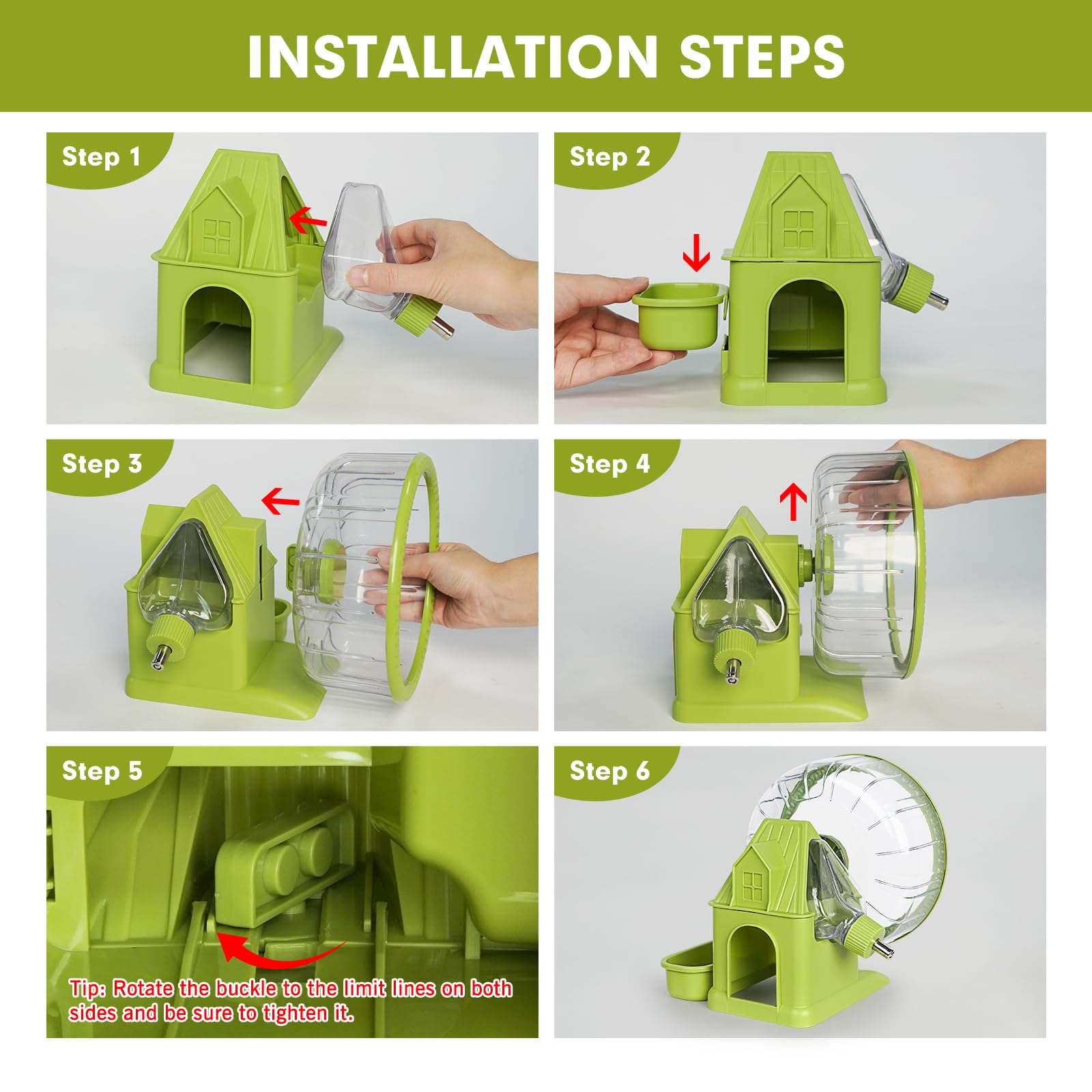 Maison multifonctions Vannon pour hamster, offrant abri convivial et espace de jeu.