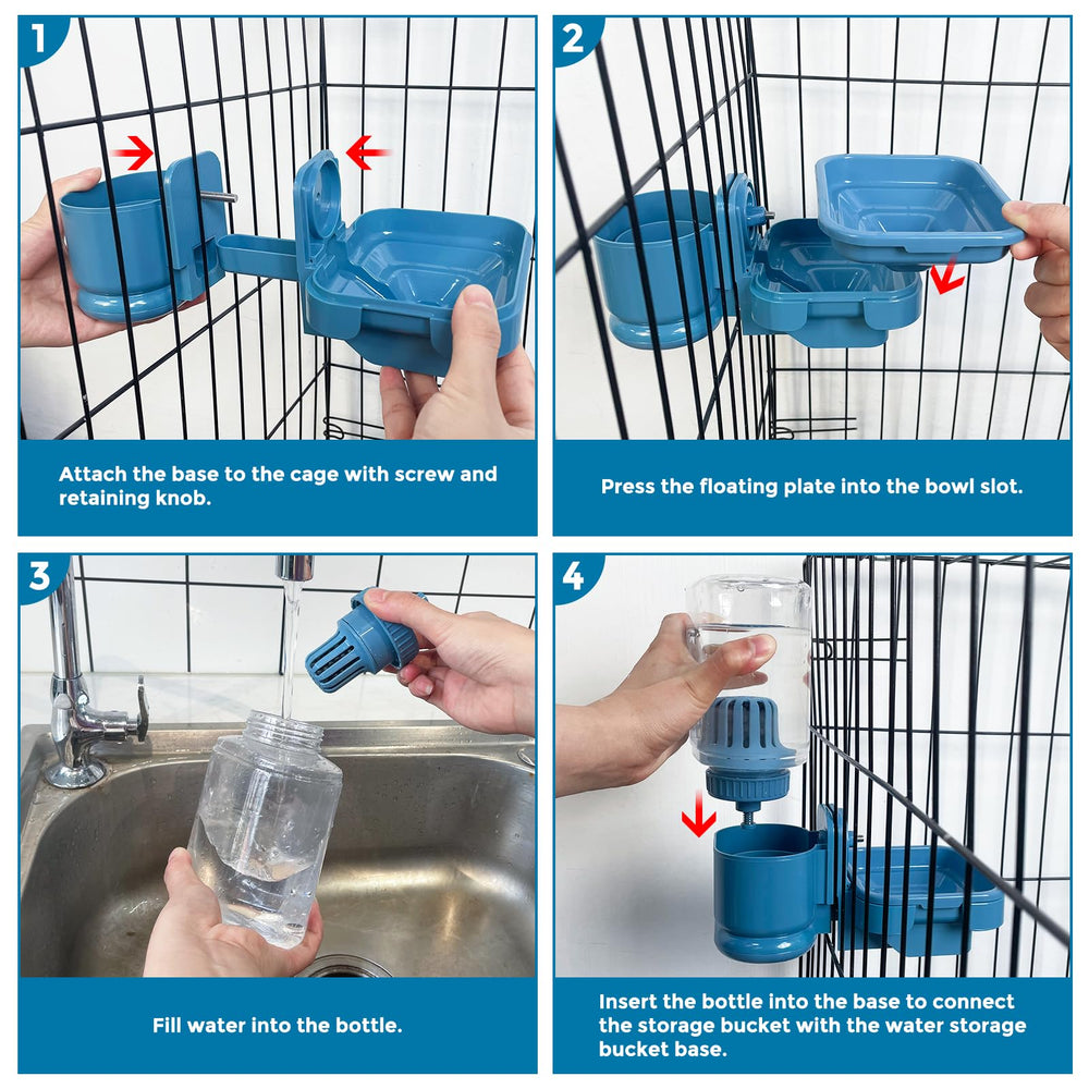 Hydratation quotidienne pour chiens, chats et lapins grâce à une source d’eau fiable.