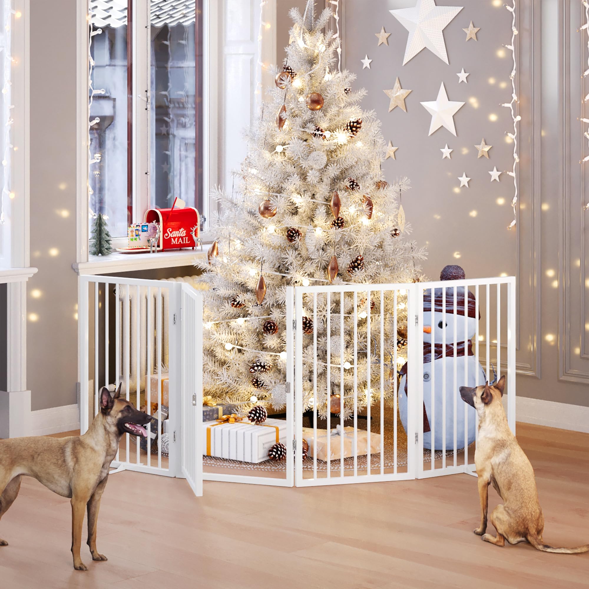 Barrière Vantas hauteur 32 pouces adaptée aux chiens et chiots.