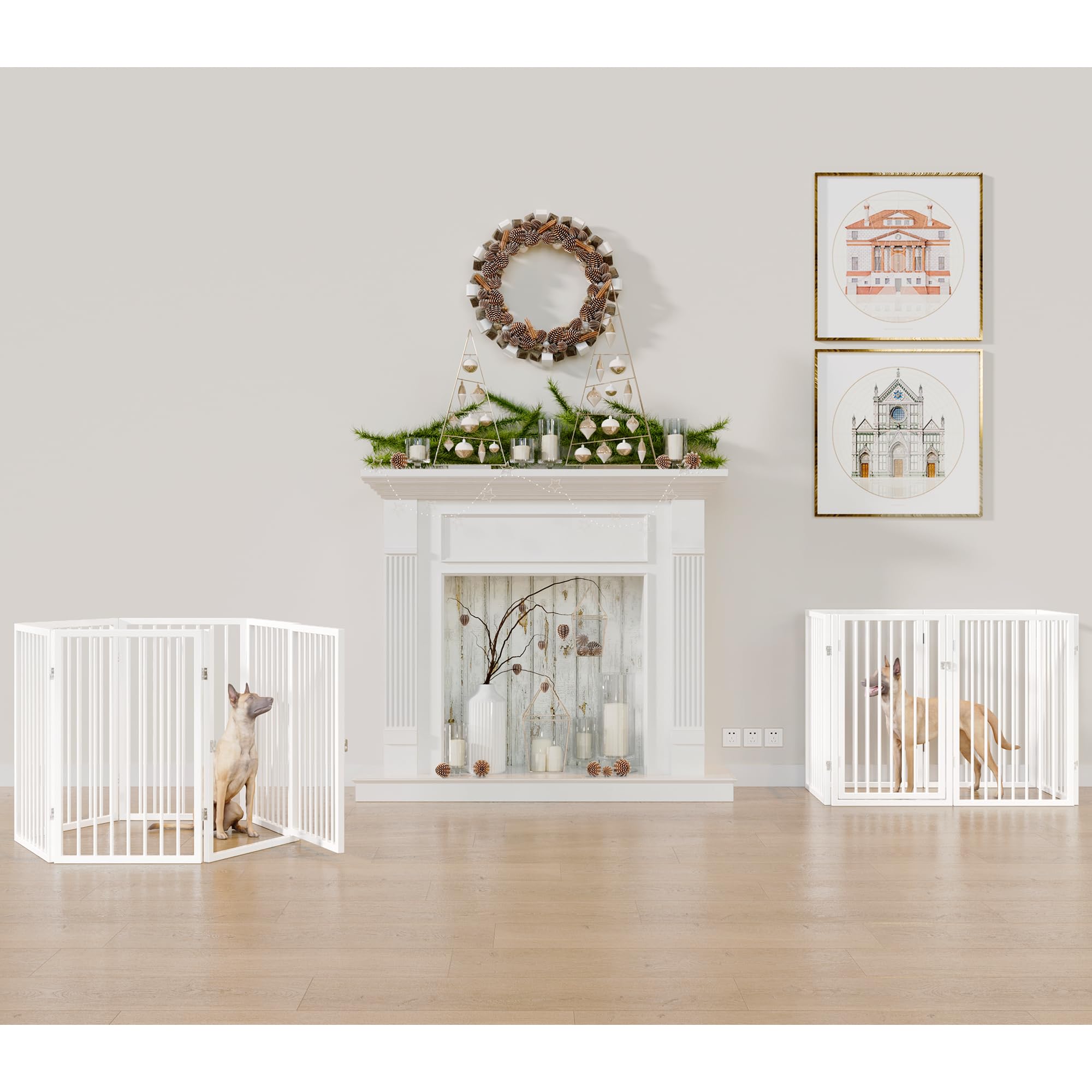 Barrière Vantas offrant un passage entre pièces, utilisable en intérieur et extérieur.