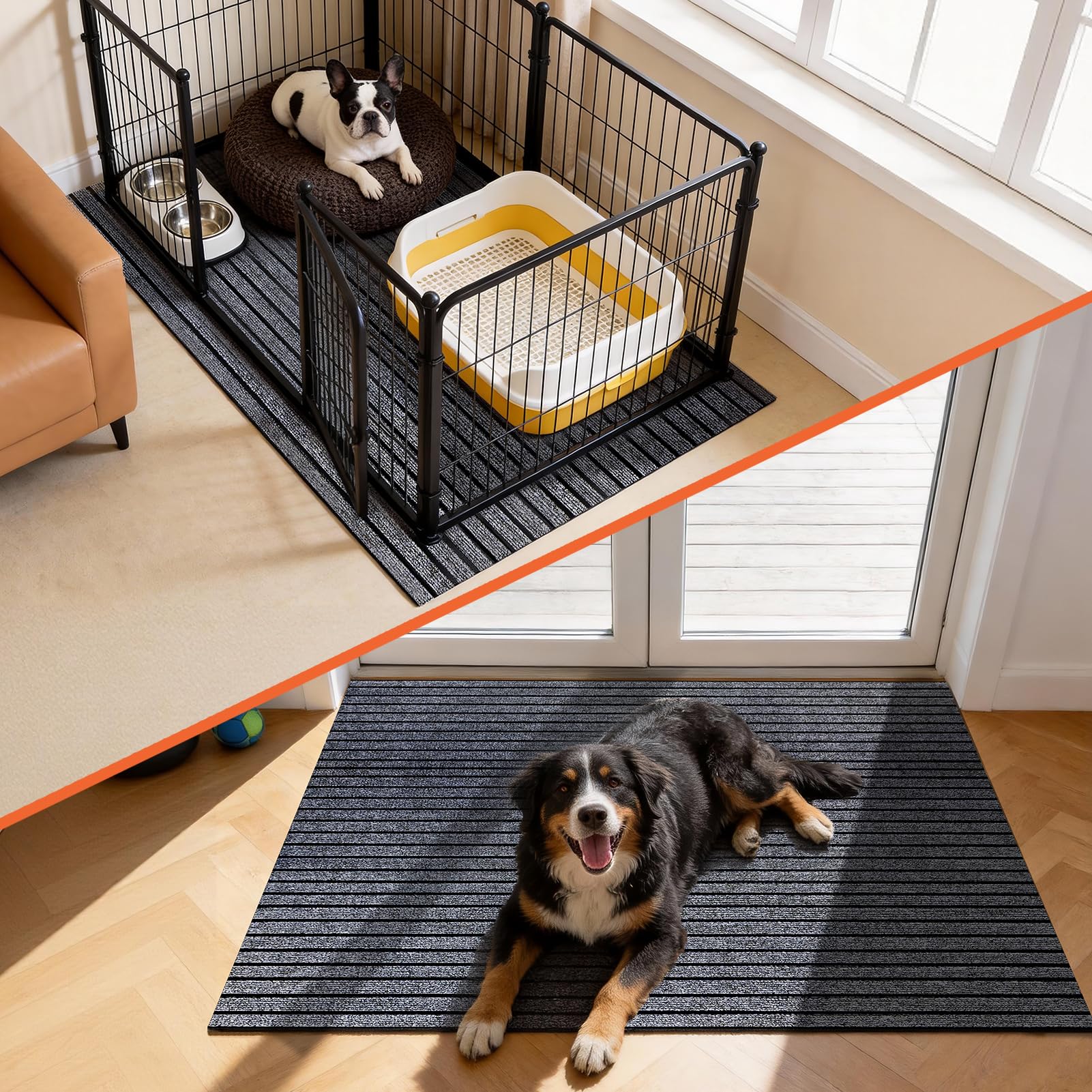 Varrisin Tapis chenil: nettoyage rapide et rangement facile après usage.