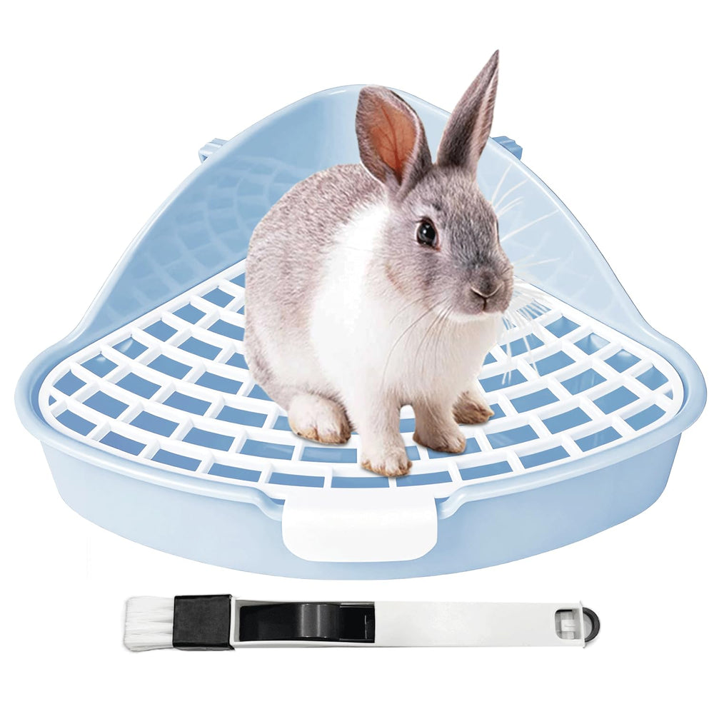 Vayinana bac toilette angle pour petits animaux, pratique et compact.