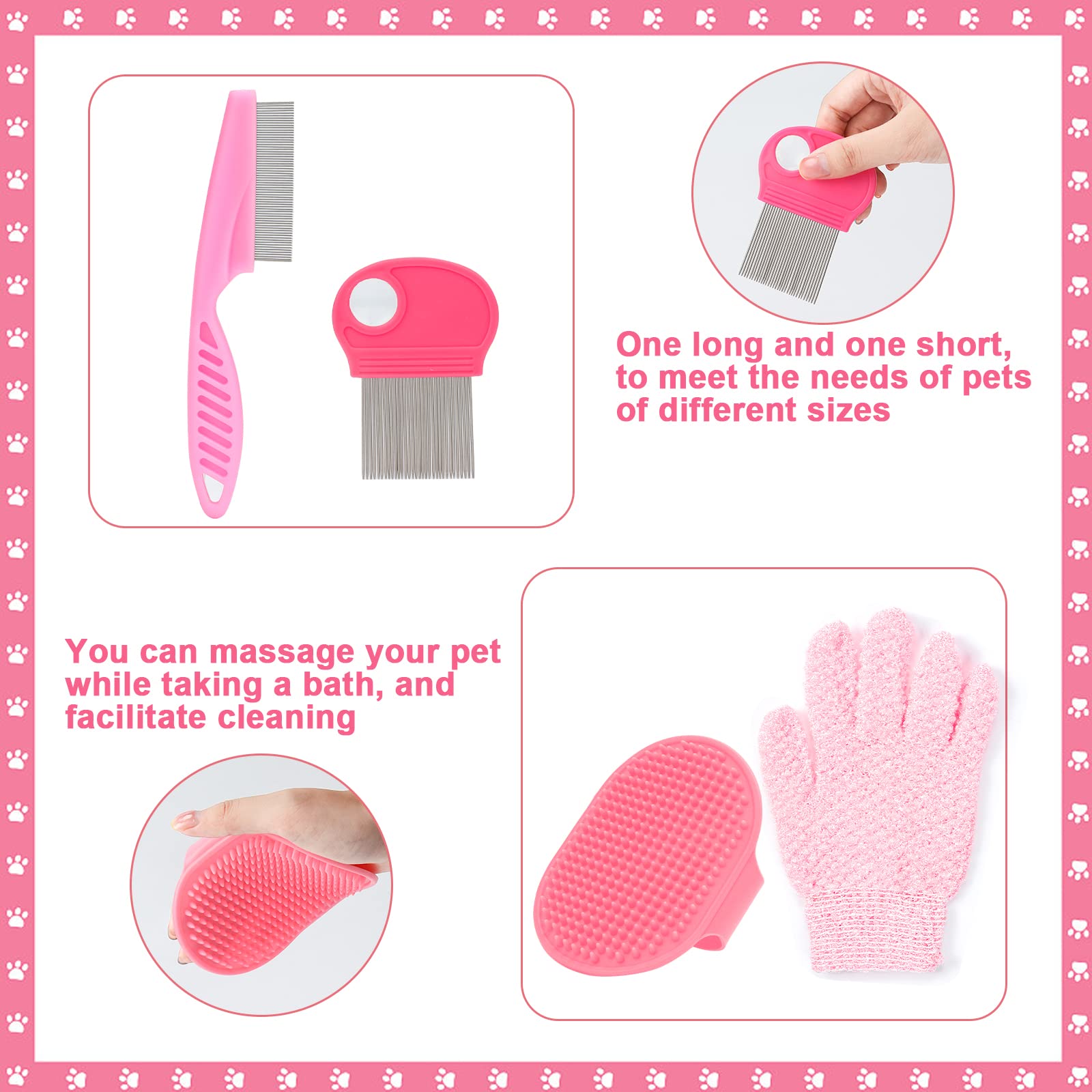 VCZONE gant massage lapins – massage apaisant pendant le toilettage