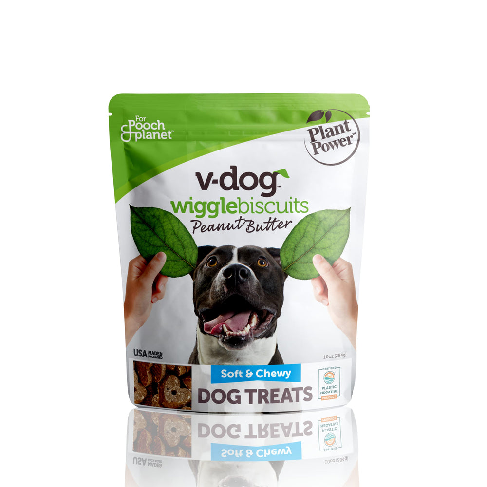 V-dog Wiggle bio au cacahuète, friandise nutritive pour chiens actifs