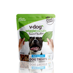 V-dog Wiggle bio au cacahuète, friandise nutritive pour chiens actifs