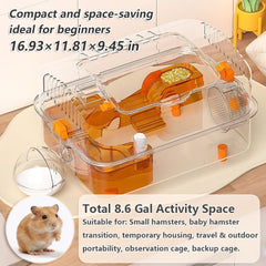 VE ThalasynTech cage hamster nain – plateforme et mangeoire pour un accès facile