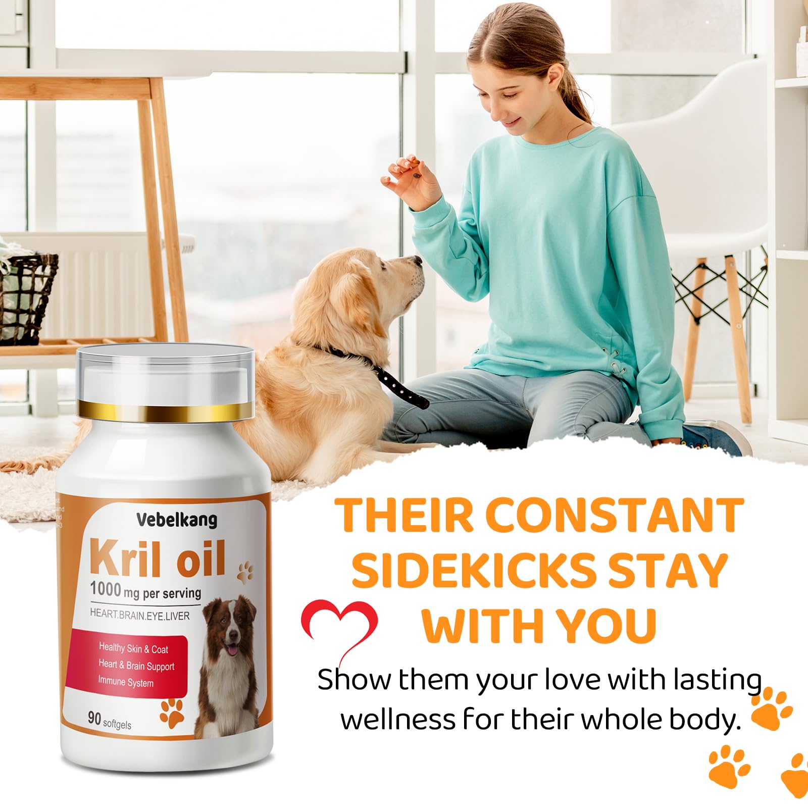 Vebelkang emballage 90 capsules pour un approvisionnement durable.
