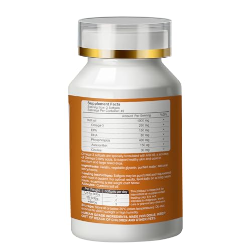 Vebelkang peau saine et pelage brillant grâce aux acides gras des capsules krill.