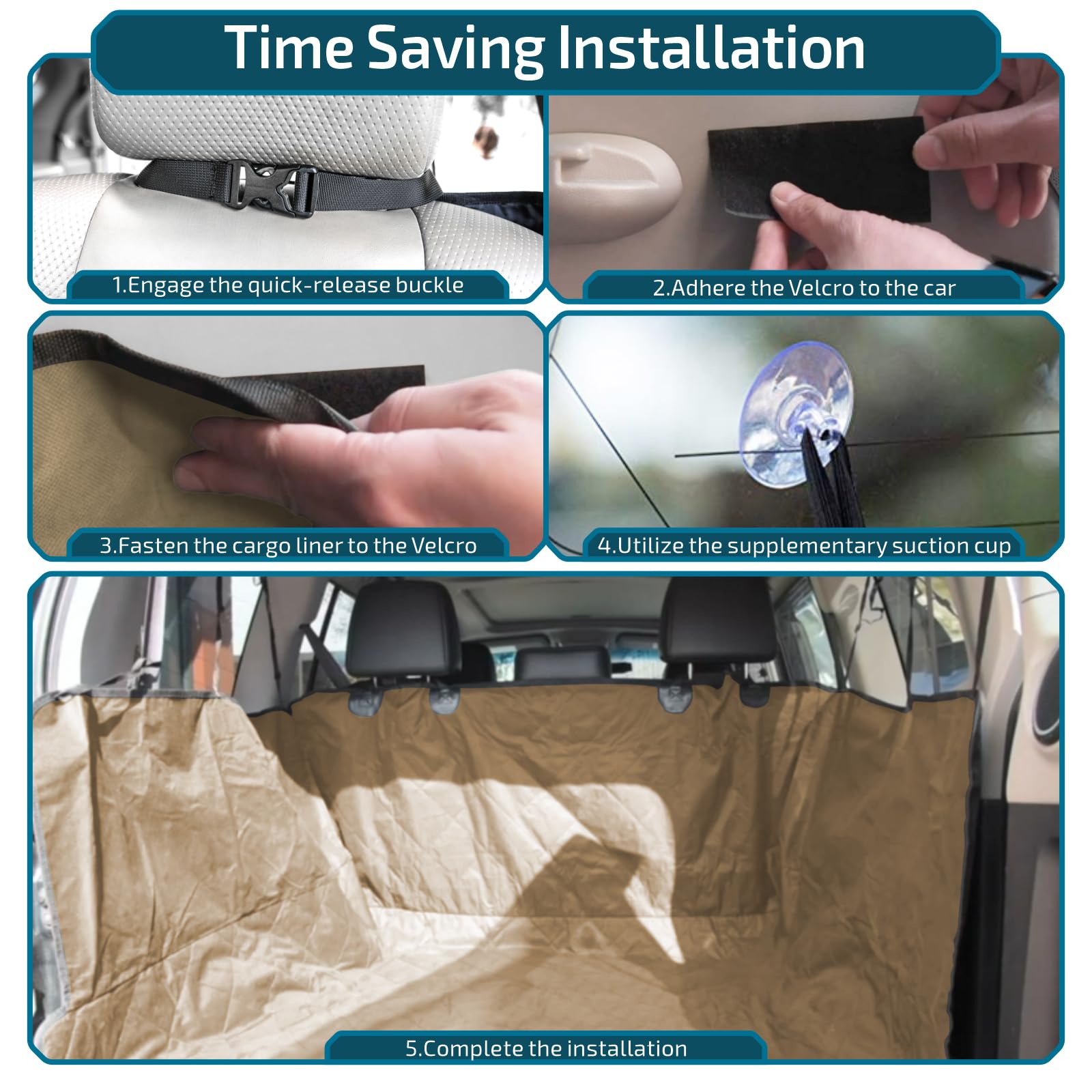 Veckle SUV Cargo Liner protection coffre universel: s'adapte à la plupart des SUV.