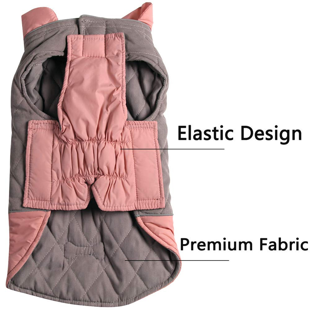 Manteau Vecomfy pour chien, poitrine élastique, confort pendant la marche.