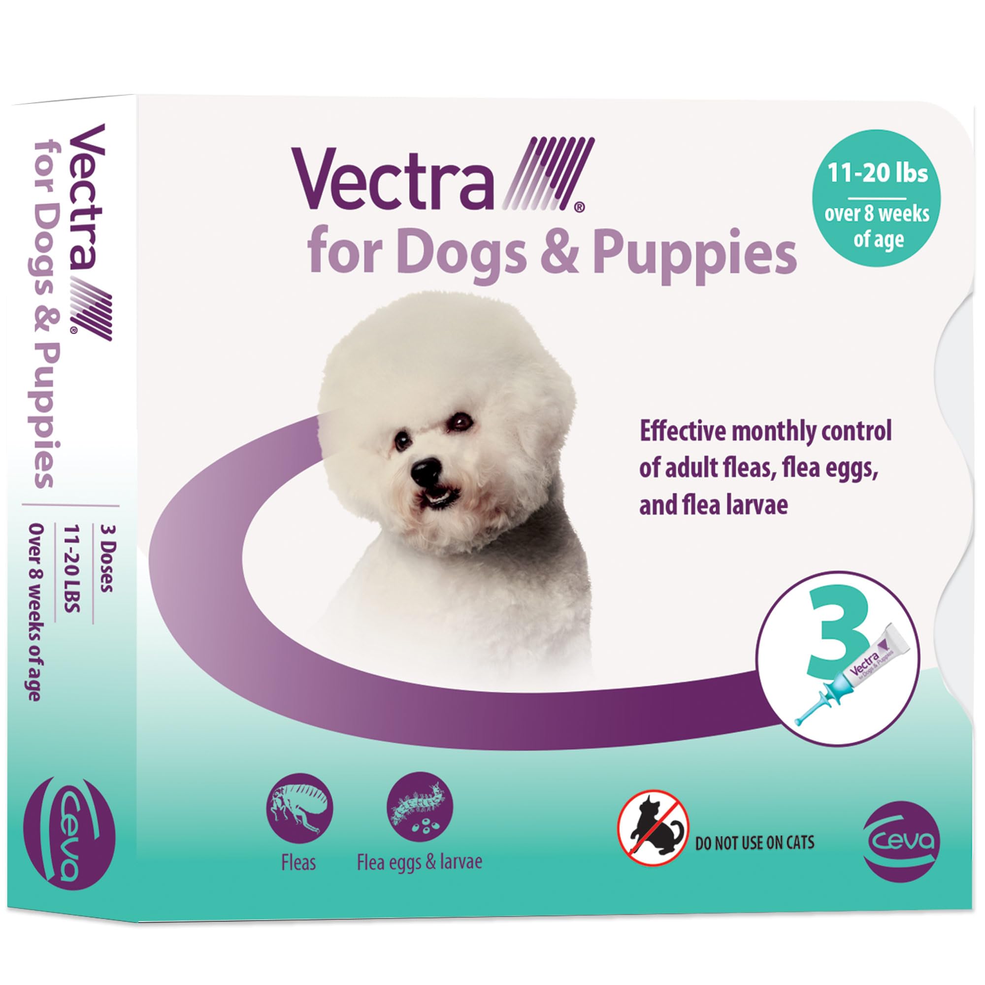 Vectra pour chiens et chiots – application-puces-applicateur, traitement pratique.