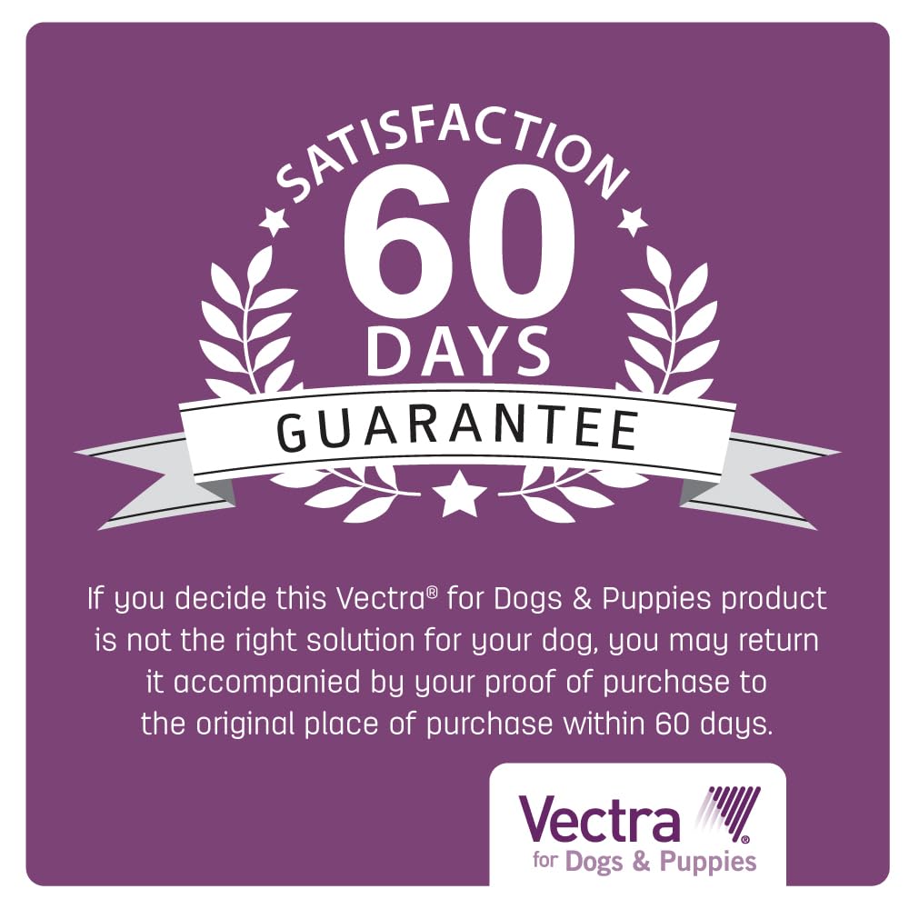 Vectra: convient aux chiens actifs avec prévention continue.