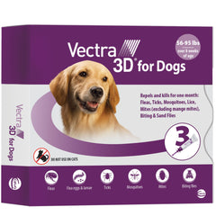 Vectra 3D Grand Chien bouteille, traitement mensuel pratique.