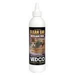 Vedco Clean Ear Aloe Vera – solution qui déodorise et acidifie le conduit auditif en douceur.