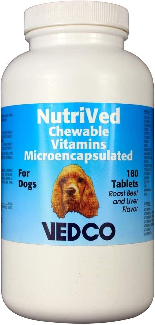 Vedco NutriVed comprimées machables pour chien, soutien énergie et bien-être au quotidien.