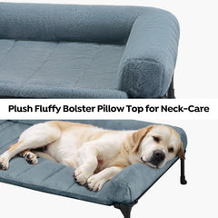 Coussin bolster peluche Veehoo offrant un soutien cervical doux