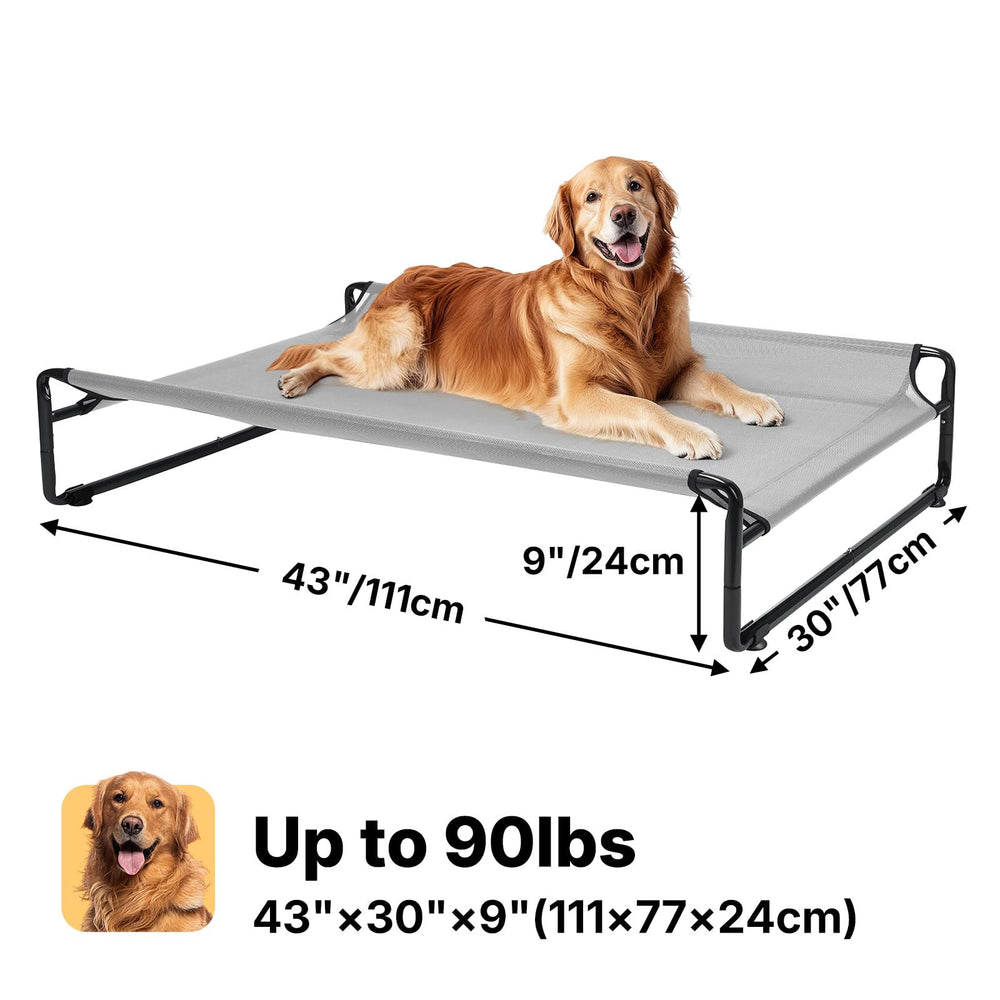 Lit-chien polyvalent Veehoo pour camping et voyages avec montage rapide.