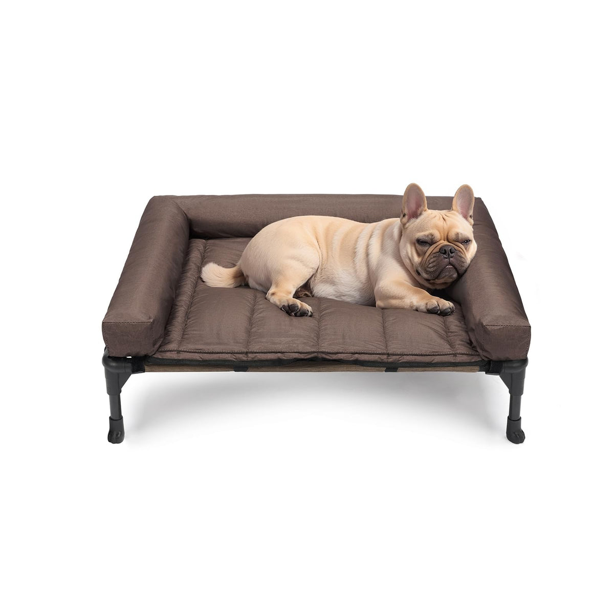 Veehoo lit chien elevé coussins étanches: soutien confortable et nettoyage facile