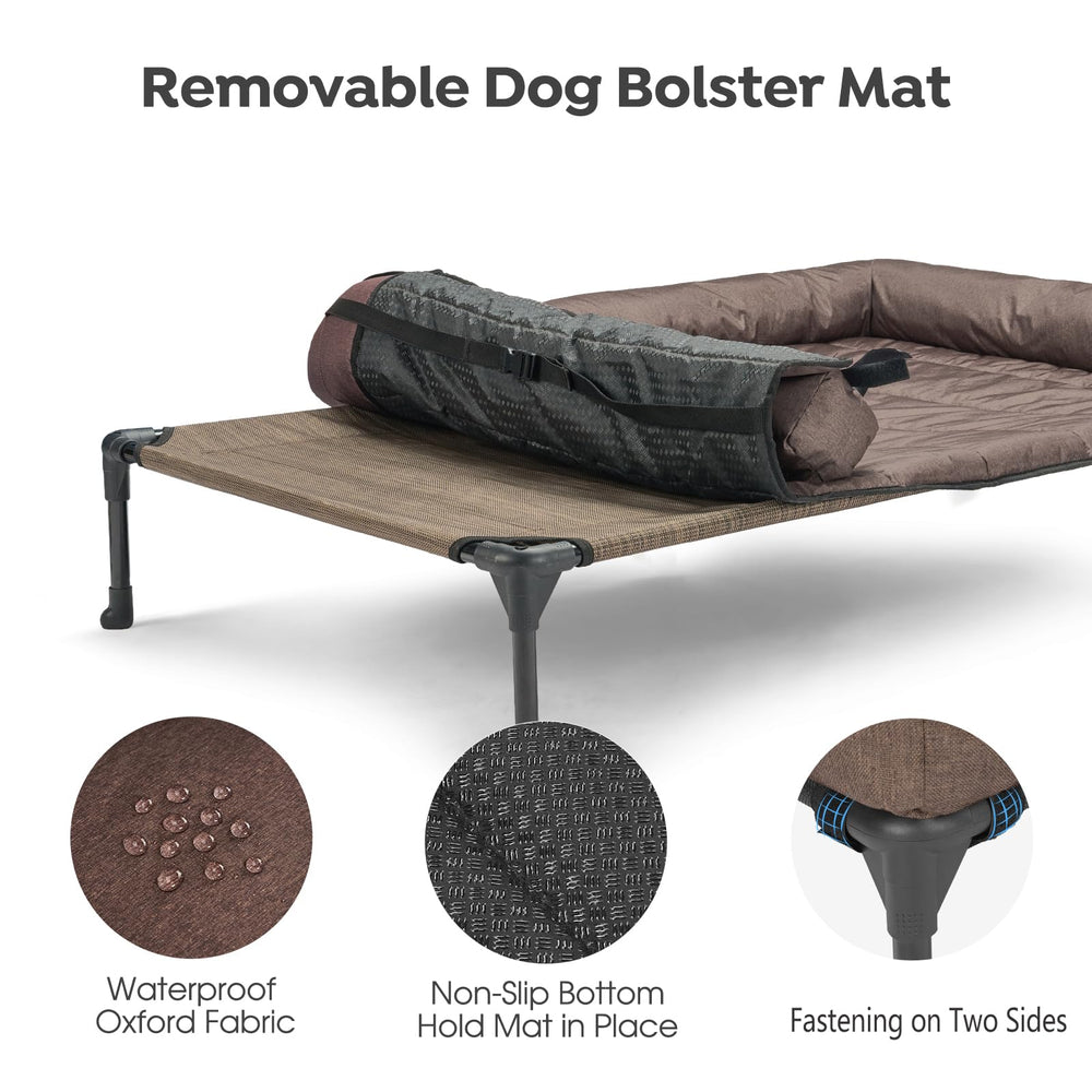 Veehoo lit chien elevé pieds antiglisse: stabilité renforcée pour l'extérieur