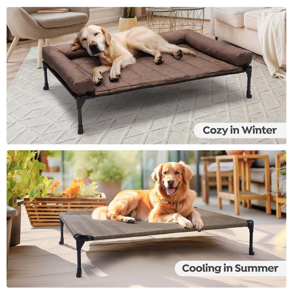 Veehoo lit chien elevé usage interieur exterieur: pratique et polyvalent