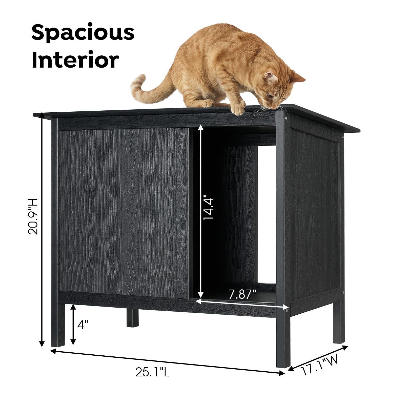 Veehoo Espace repas exterieur : permet de nourrir et abreuver les chats en douceur.
