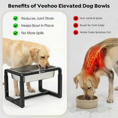 Support élevé Veehoo à 36 cm, parfait pour chiens très grands et seniors