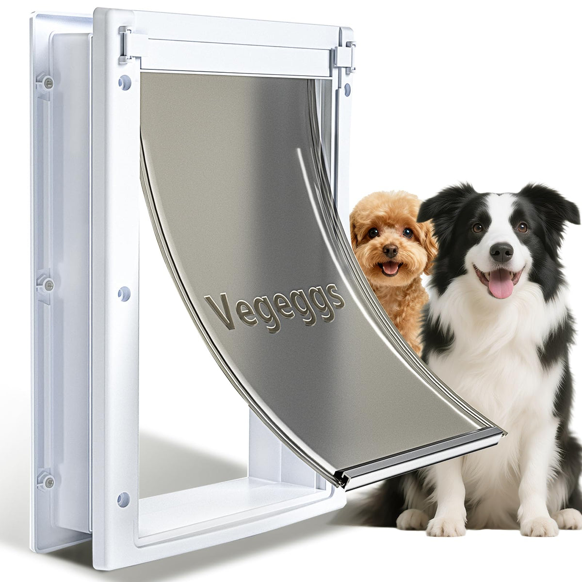 Porte-chien Vegeggs installation simple dans bois ou PVC.