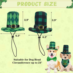 Vehomy chapeau Saint Patrick diamant avec boucle, style ludique et sûr.