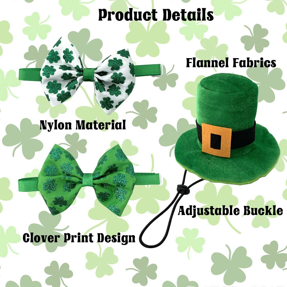 Vehomy ensemble costume Saint Patrick prêt à porter pour fête et photo