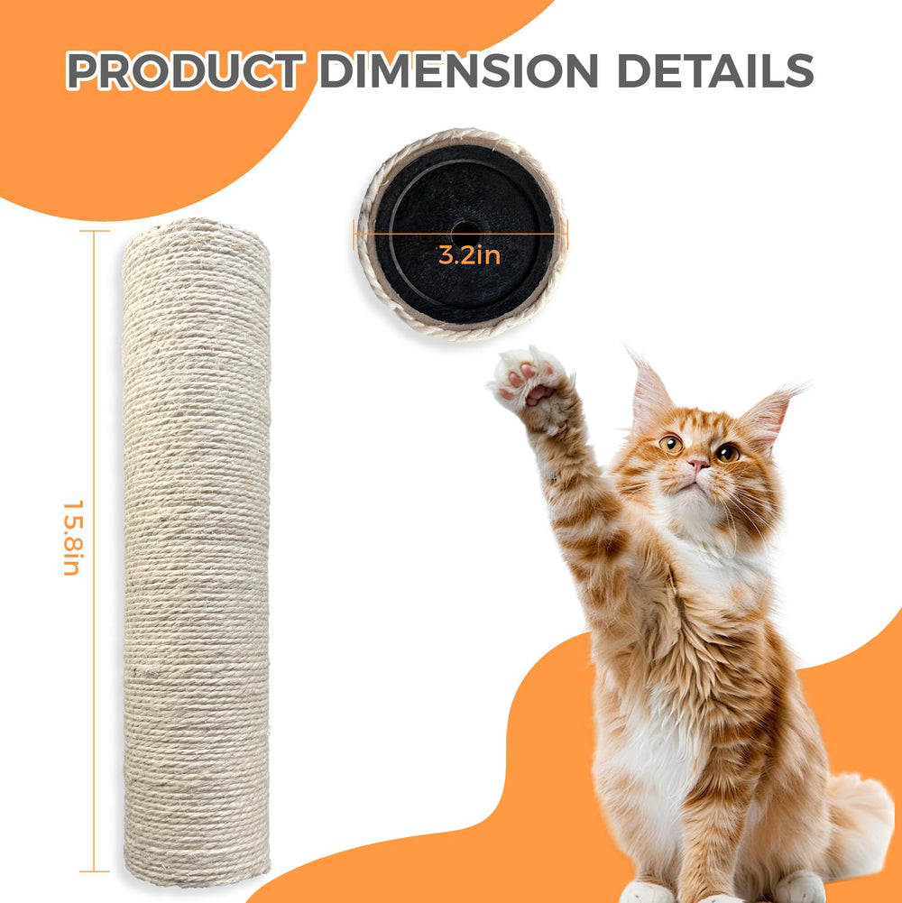 VEIUSHNI poteau grattoir blanc adaptable à la plupart des arbres à chat