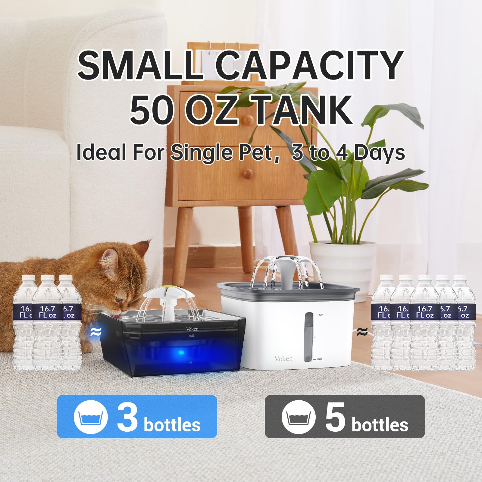 Filtre de remplacement inclus, filtration régulière et entretien simplifié.