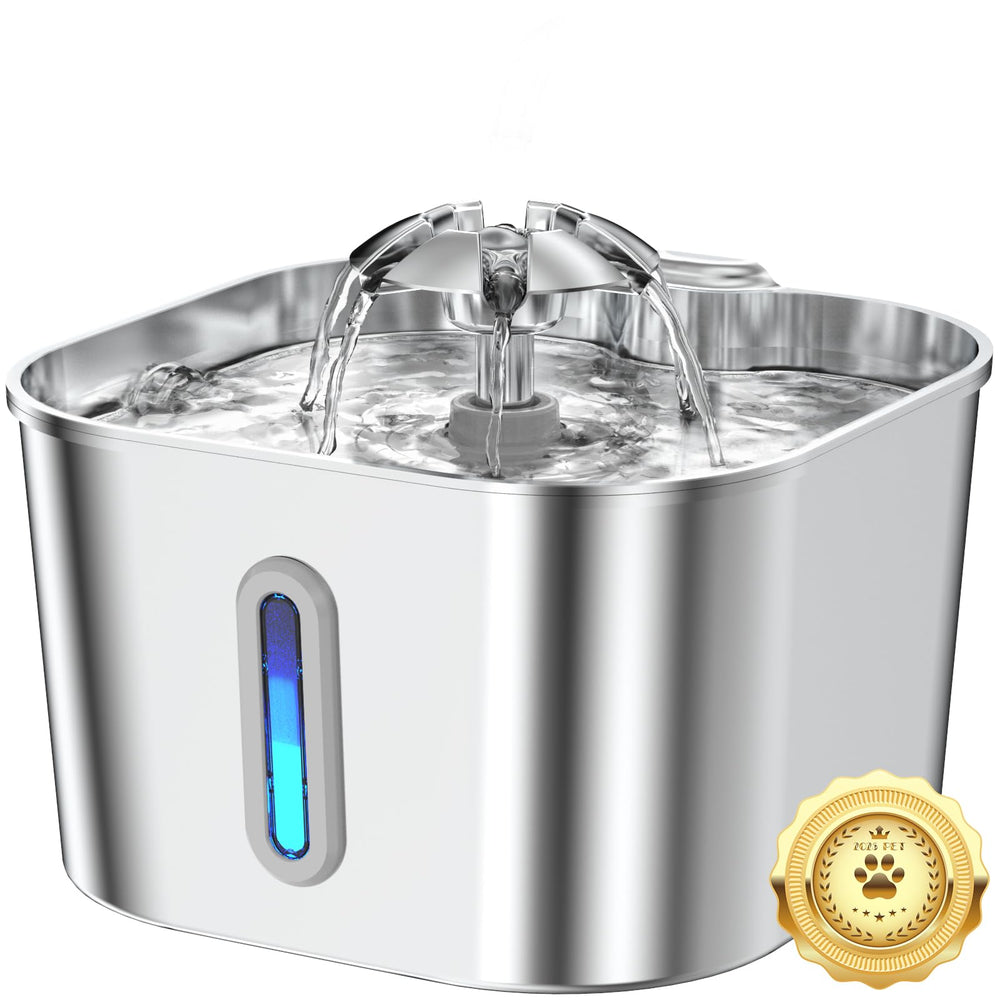 Vekonn fontaine eau chat acier inox 2,2 L offre hydratation fiable.