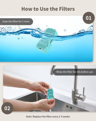 Pré filtre Vekonn pour fontaine chat 3,2 l, prolonge la vie du filtre.